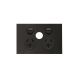 Hager Finesse Double Power Point with blank extra switch 10A 250V Matt Black WBQP2XSB-MB