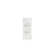 Hager Finesse 2 Gang Architrave Switch 10A 250V Gloss White WBQSA2