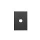 Hager Finesse Hybrid 1 Gang Plates WBQHSP1-MB Matt Black