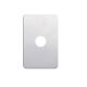 Hager Silhouette 1 Gang Aluminium Cover Plate WBSCV1-AL