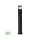 Havit HV1601T-BLK & HV1602T-BLK - Highlite Black 12V/240V TRI Colour LED Bollard Lights