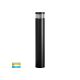 Havit HV1616T-BLK-12V - Maxi 600 Black Louvred 12V Tri Colour LED Bollard Light