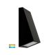 Havit HV3601T-BLK - 240V Taper 316SS Body Powder coated Black TRI Colour LED Wedge Wall Light