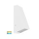 Havit HV3602T-WHT 240V Taper 316SS Body Powder coated White TRI Colour LED Wedge Wall Light