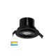 Havit HV5512T-BLK Prime Black Tilt Tri colour LED Downlight 90mm Cut-Out