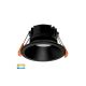 Havit HV5528T-BLK Gleam Black Fixed LED Tri Colour Downlight 90mm Cut-Out