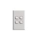 HPM XL770/4 Excel Switch 4 Gang 10A White | Black
