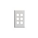 HPM XL770/6GPL HPM Excel 6 Gang Grid & Plate White | Black
