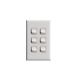 HPM XL770/6 HPM Excel Switch 6 Gang 10A White | Black