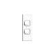 HPMXLA770/2  HPM Excel Architrave switch 2 Gang 10A White | Black