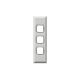 HPMXLA770/3GPL HPM Excel Architrave Grid & Plate 3 Gang 10A White | Black