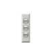 HPMXLA770/3  HPM Excel Architrave switch 3 Gang 10A White | Black