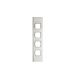 HPMXLA770/4GPL HPM Excel Single Architrave Grid & Plate 4 Gang 10A White | Black