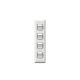 HPMXLA770/4  HPM Excel Architrave switch 4 Gang 10A White | Black