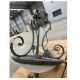 3 light wrought iron classic pendant