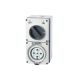 ISAGO IP66 5 Pin 40A Switched Socket Outlet 