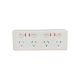 ISAGO Quad Power Outlet with neon indicators 10A 240V ISADTWB001N 