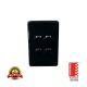 ISAU1504BK ISAGO 4 Gang Switch 10A Black