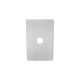 ISAU1521 ISAGO 1 Gang Grid & Cover Plate White