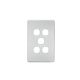 ISAU1525 ISAGO 5 Gang Grid & Cover Plate White