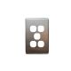 ISAU1605 ISAGO 5 Gang Switch Cover Matt Silver