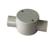 ISAGO 25mm 2 Way Shallow Conduit Box Grey