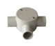 ISAGO 25mm 3 Way Shallow Conduit Box Grey