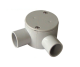 ISAGO 25mm 2 Way 'A' Angled Conduit Box Grey