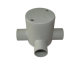 ISAGO 25mm 3 Way Deep Conduit Box Grey