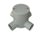 ISAGO 25mm 4 Way Deep Conduit Box Grey