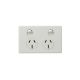 Legrand ED777/15 Excel Life Double Powerpoint, 15A 240V White | Urban Grey