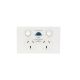 Legrand ED777EL10 Excel Life 10mA RCD Double Powerpoint, 10A White | Urban Grey