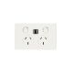 Legrand ED777USB2I Excel Life Double Powerpoint, 10A with Dual x 2.4A USB Charger White | Urban Grey | Black | Matt Black | Matt White