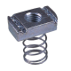 M10 Channel Nut with Short Spring Zinc Plated