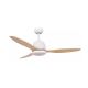 Martec Elite MEF1333WO 48″ Ceiling Fan With 20W Tri colour LED Light Matt White with Oak