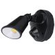 Martec Defender Black 10W Tri Colour LED Single Exterior Security Light