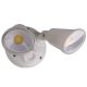 Martec Defender White 20W Tri Colour LED Twin Exterior Security Light 