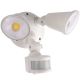 Martec Defender White 20W Tri Colour LED Twin Exterior Security Light With PIR Sensor