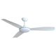 Martec Viper 52″ DC Ceiling Fan with Tri Colour LED Light option MVDC1333WSR White Satin