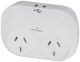 MS4084 Double Adaptor with 2 x USB ports 2.4A Total