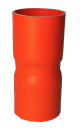 80MM Orange Straight Coupling PVC
