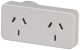 PP4035 Mains Double Adaptor - Right