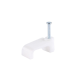 Ampere 100pk Q19 White cable clips for 10mm 3C Cable 
