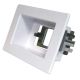 RECESSED WALL POINT, SINGLE WHITE RECWP1WH
