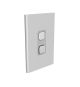 Clipsal Iconic Styl Skin 45A Cooker Switch S3041/45C-Styl Silver