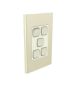 Clipsal Iconic Styl Skin 5 Gang Switch S3045C - 3 Colour Options Crowne | Silver Shadow | Silver