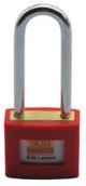 Cirlock 50mm Shackle Economical Brass Lockout Padlock Red
