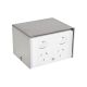 Stainless Steel Twin Surface Mounted Power or Data Outlet