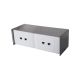 Stainless Steel Quad Surface Mounted Power or Data Outlet