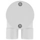 TRIPAC 25mm 2 Way 'U' Angled Conduit Box Grey